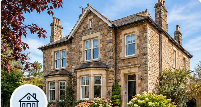 Traditional stone period home, an example of a property suited to a Level 3 building survey